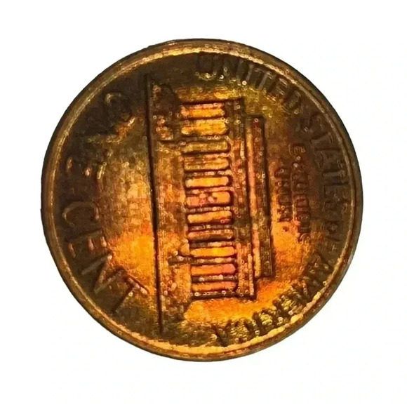 1960 D/D Large Date/Small Date Variety! Rainbow Toned -very scarce - Picture 5 of 5